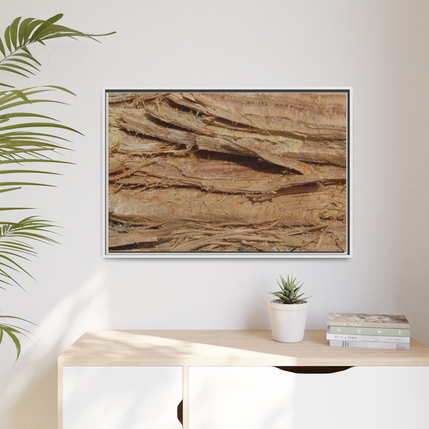 Splintered Bark - Unique Stretched Canvas Wall Art