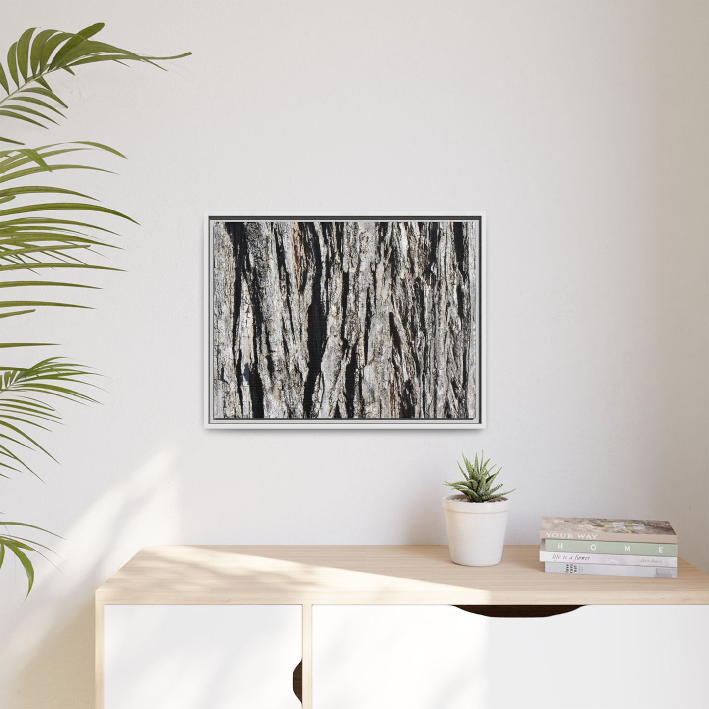 Bark Lines - Unique Stretched Canvas Wall Art