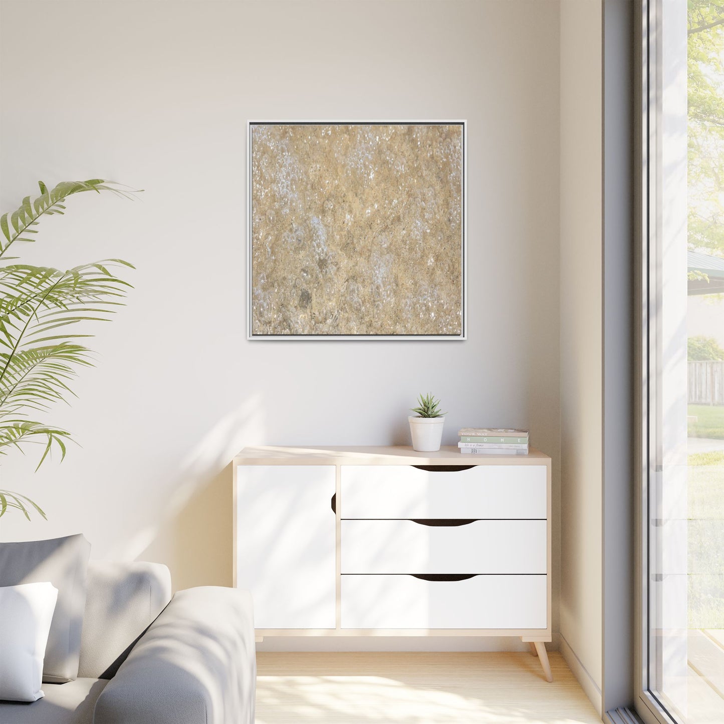 Bubbling Sand - Unique Stretched Canvas Wall Art