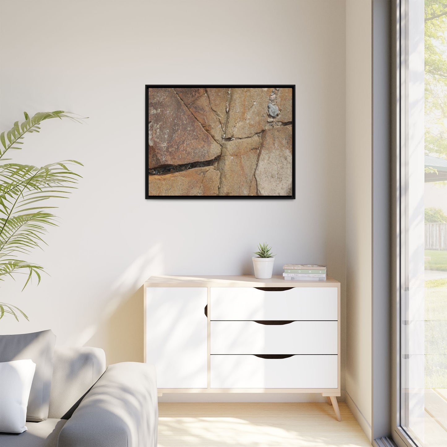 Rusty Crevices - Unique Stretched Canvas Wall Art