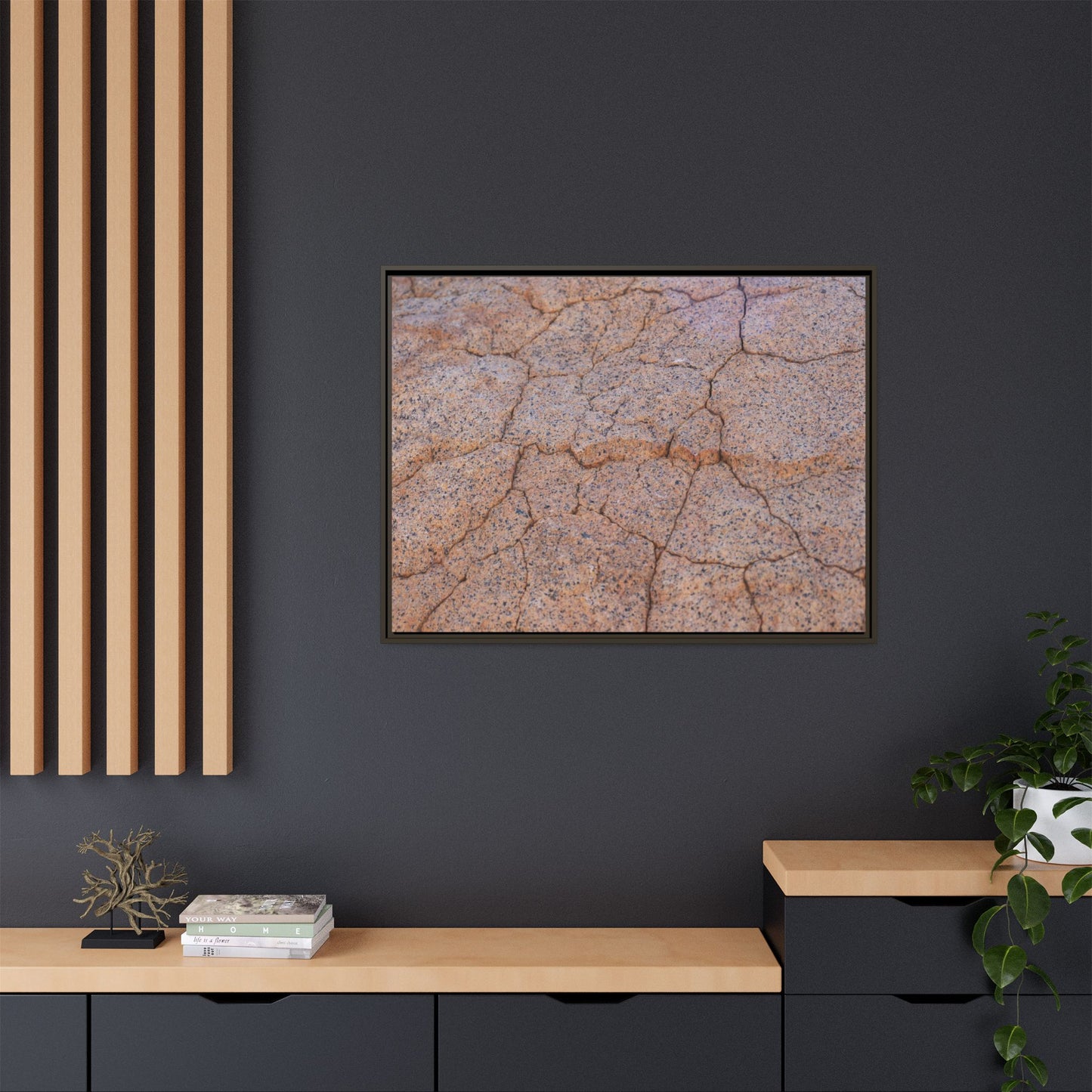 Fragmented Earth - Unique Stretched Canvas Wall Art
