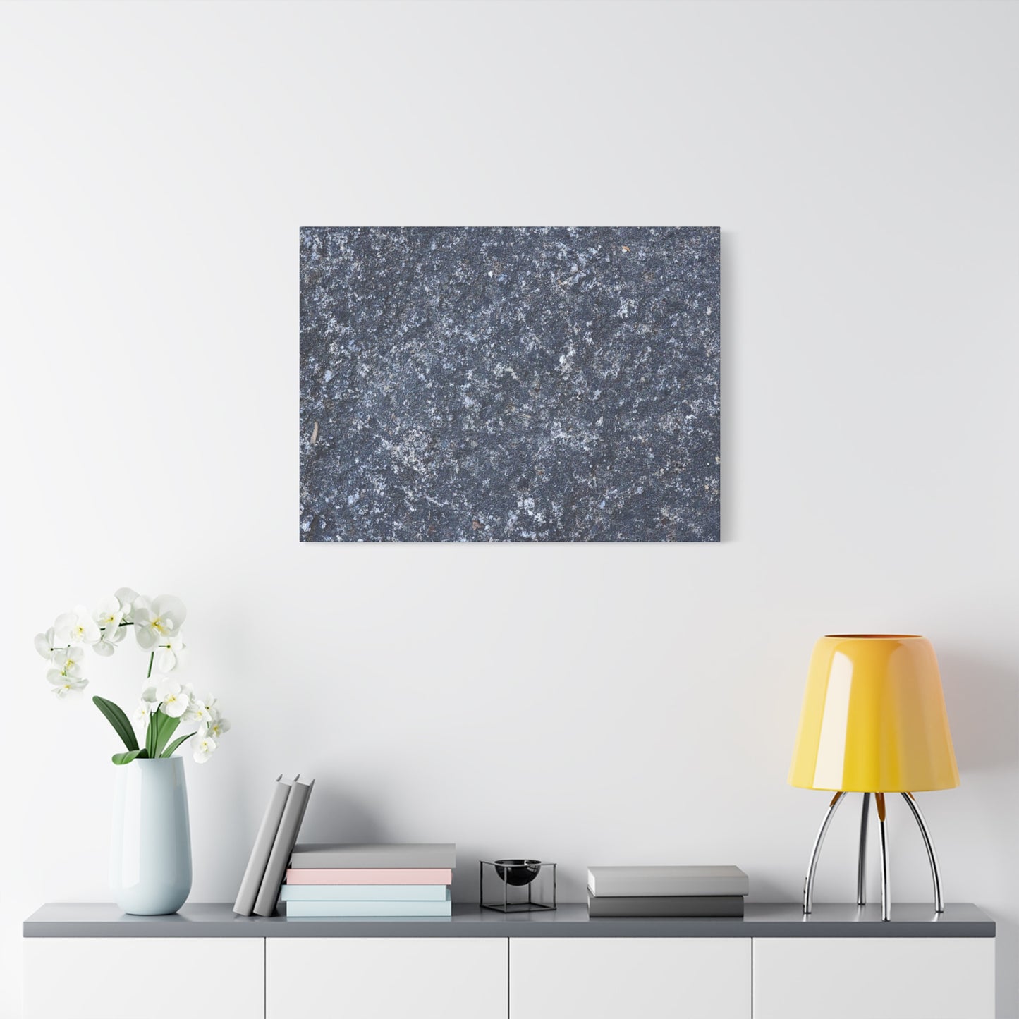 Frozen Whispers of Stone - Unique Frameless Canvas Wall Art