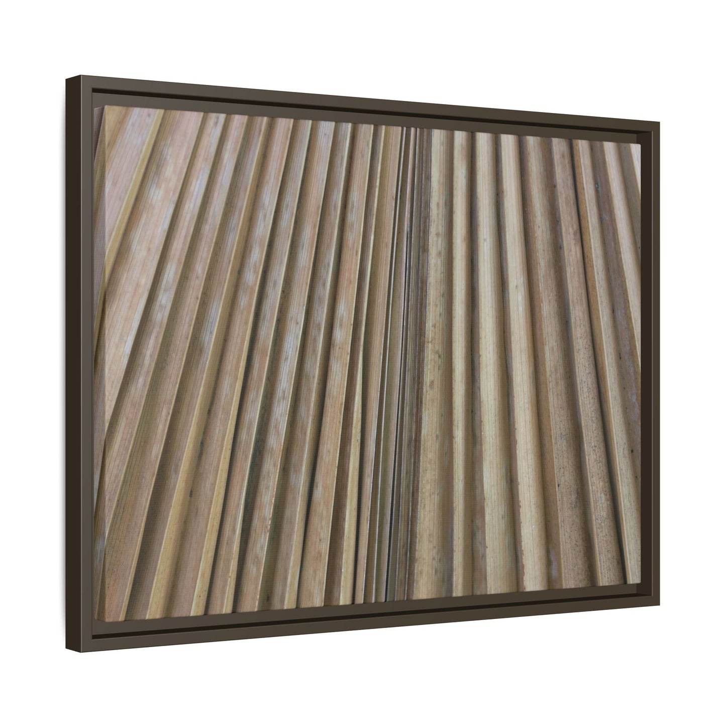 Wooden Whispers - Unique Stretched Canvas Wall Art