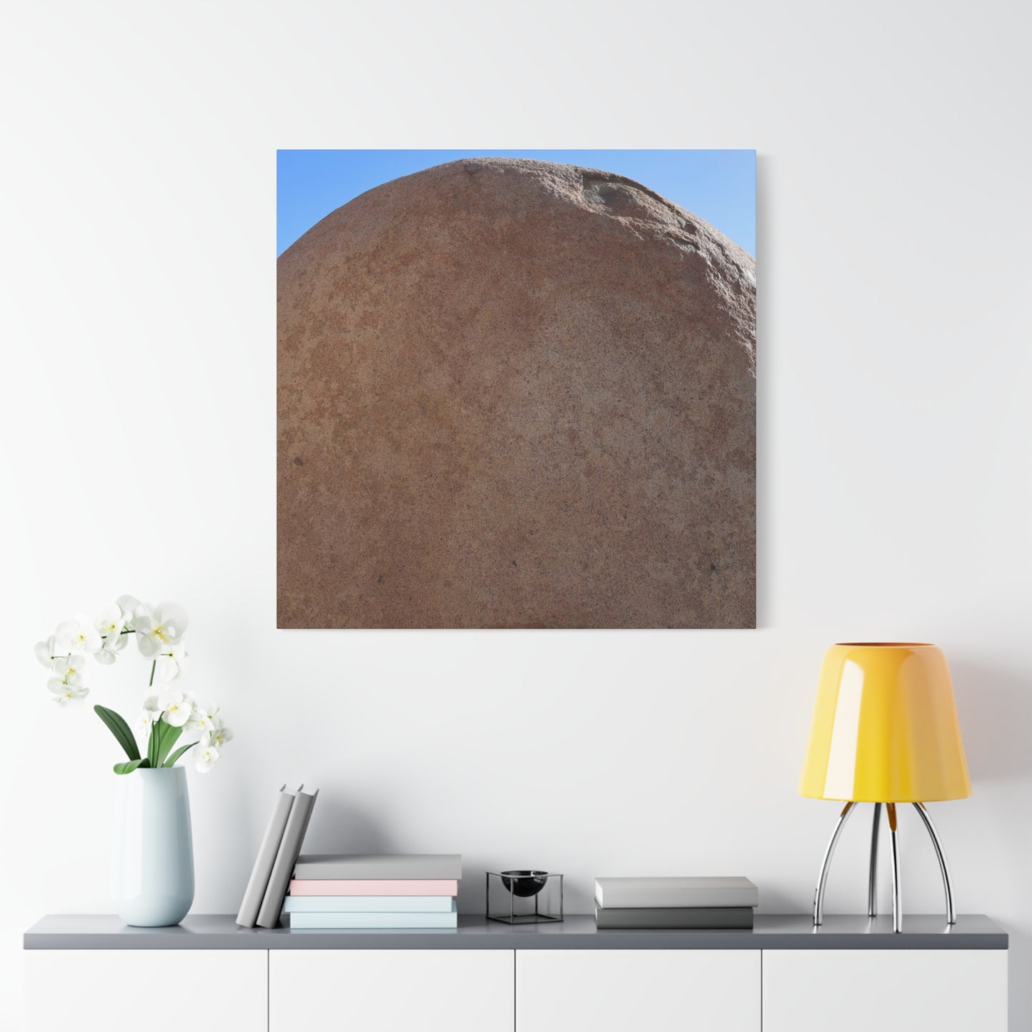 Stone Sphere of Silence - Unique Frameless Canvas Wall Art