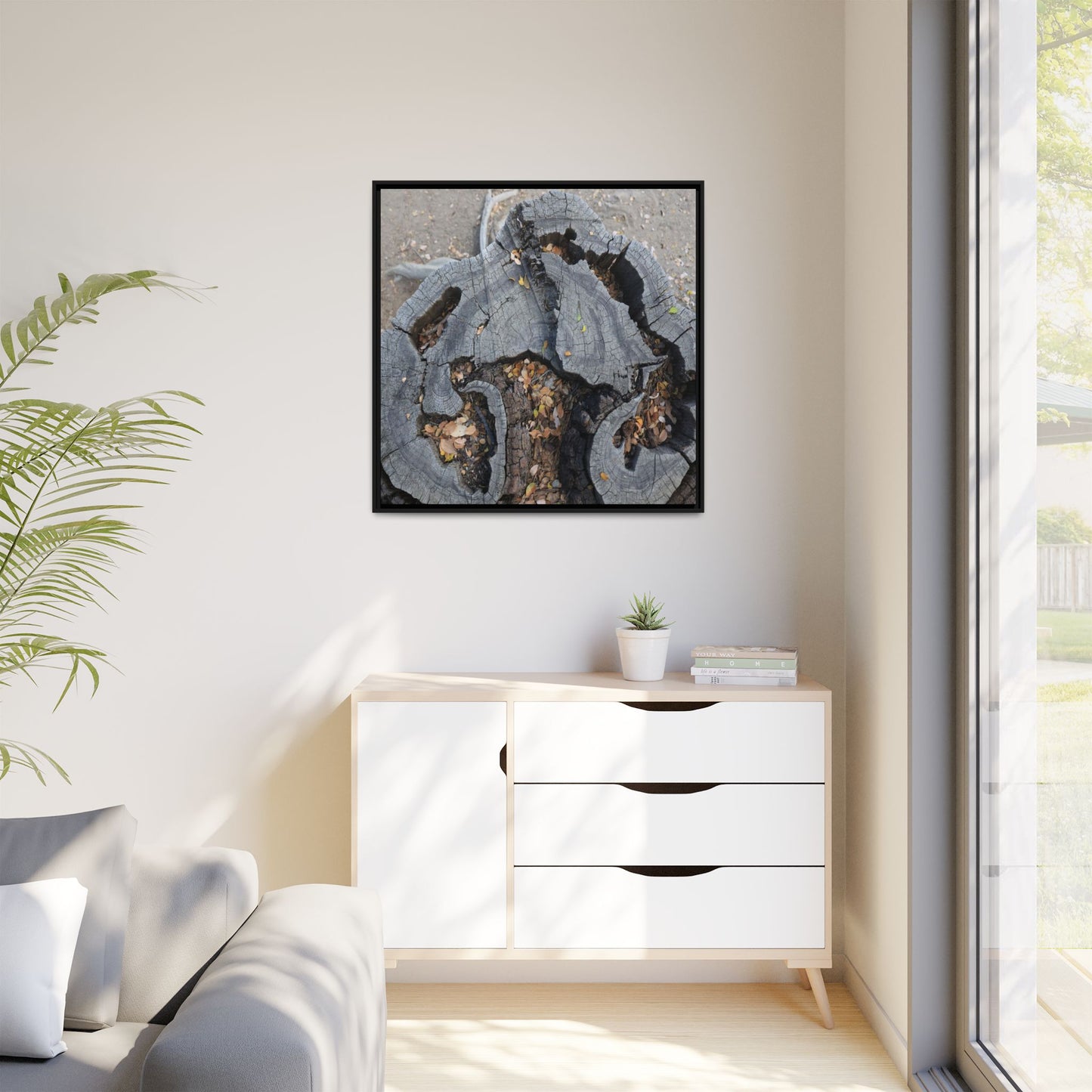 Time's Fractal Memory - Unique Stretched Canvas Wall Art