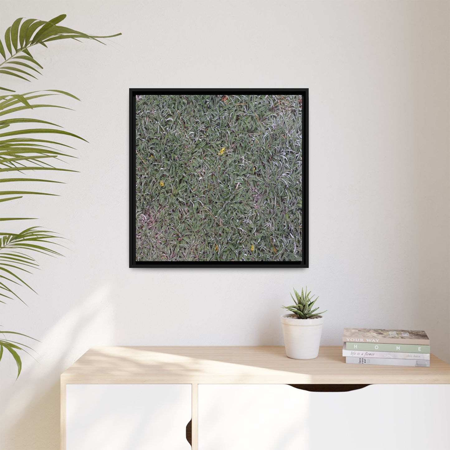 Grassy Texture - Unique Stretched Canvas Wall Art