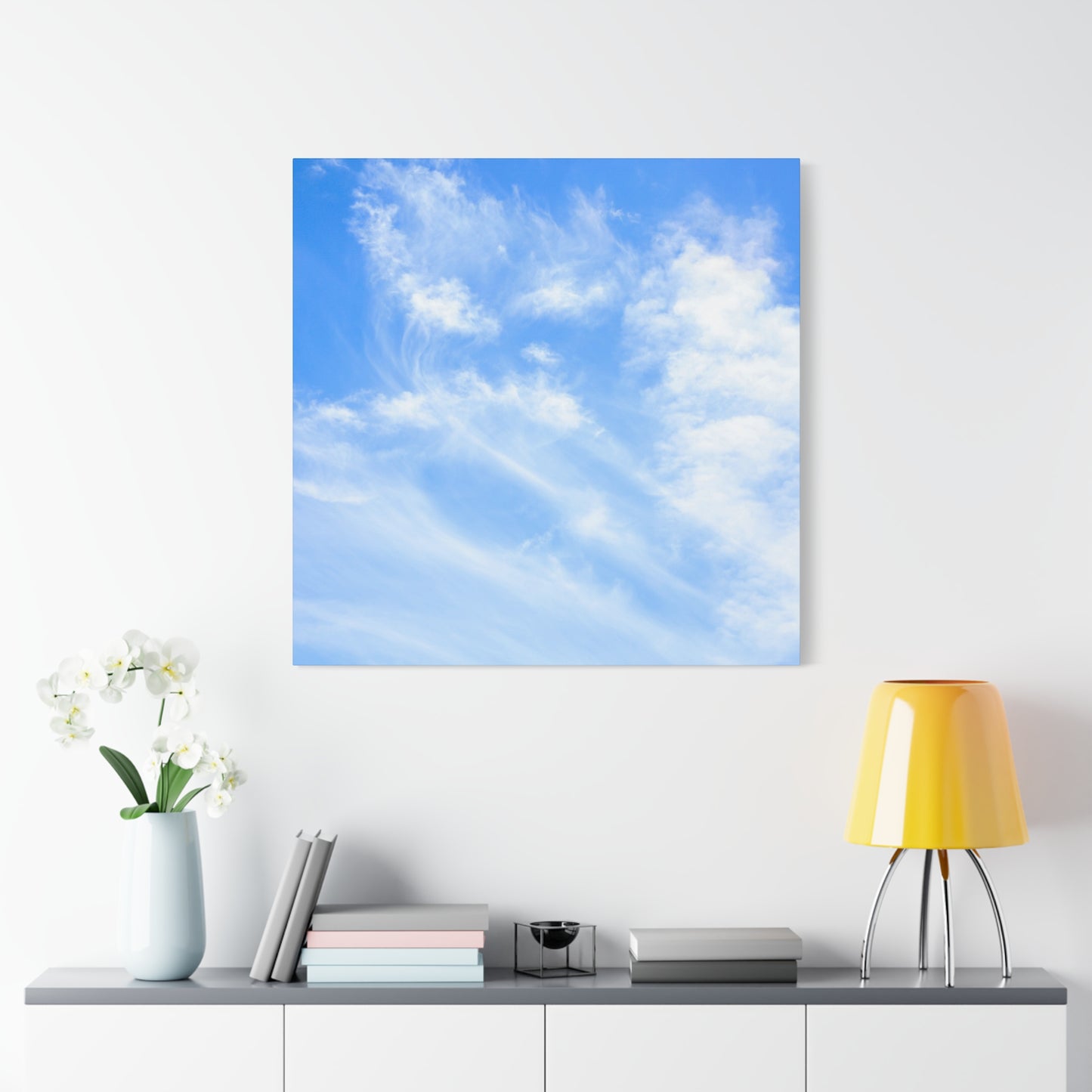 Whispers of Cerulean - Unique Frameless Canvas Wall Art