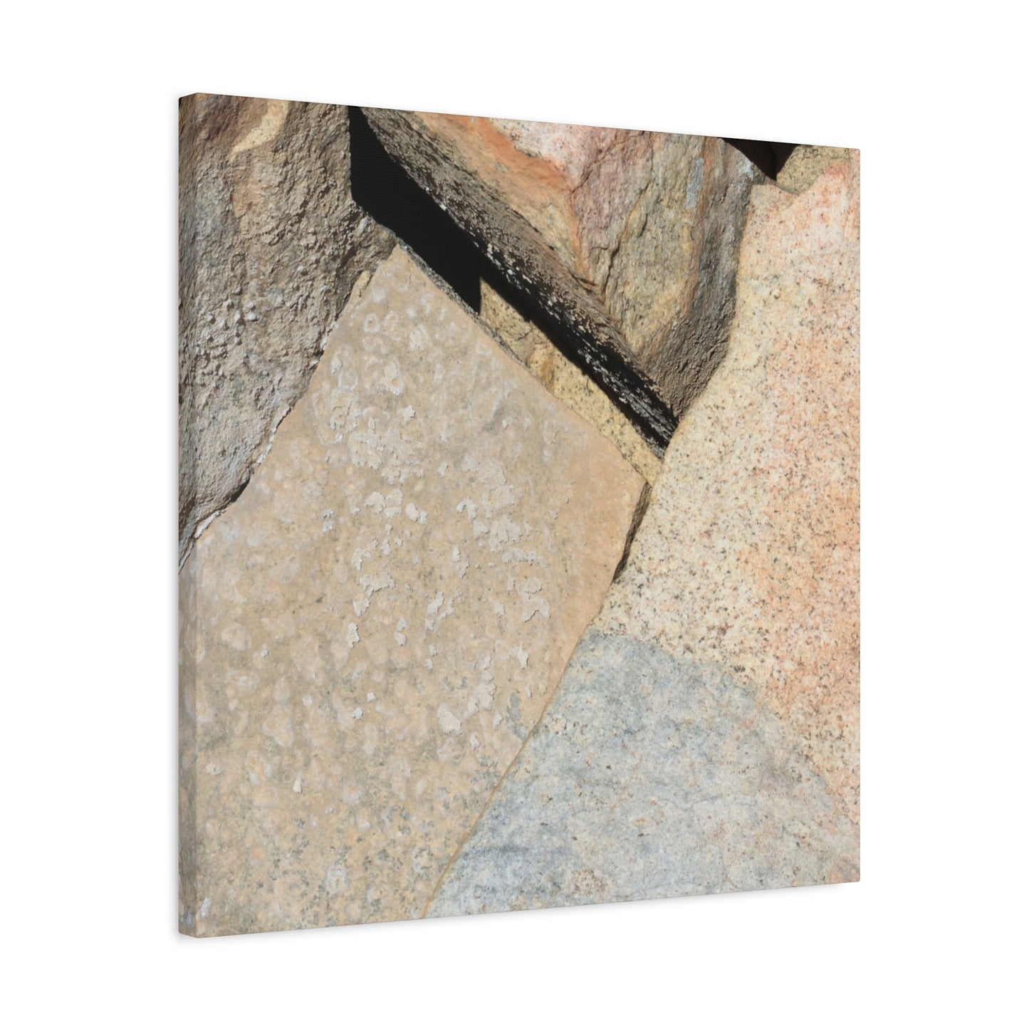 Stone Fragments - Unique Frameless Canvas Wall Art