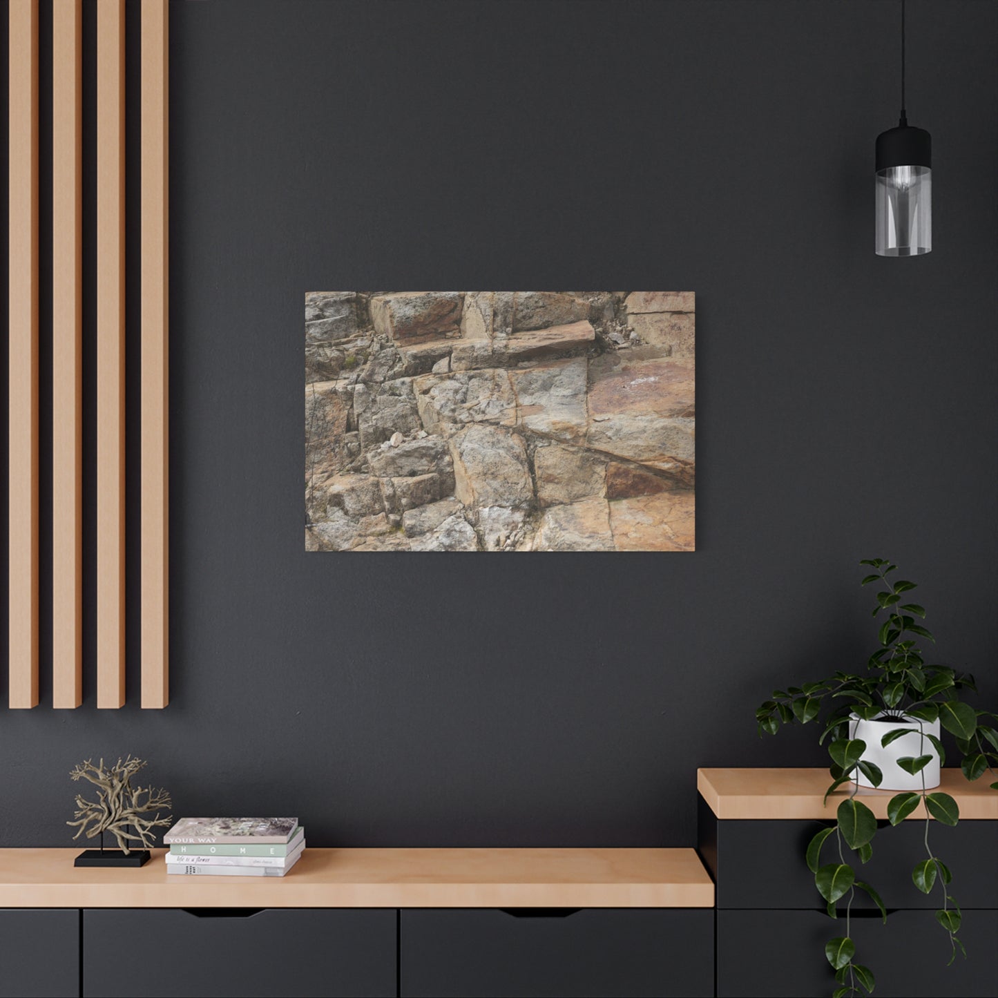 Stone Memories - Unique Frameless Canvas Wall Art