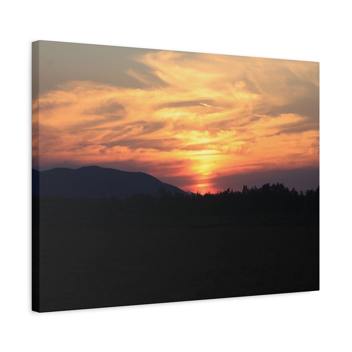 Mountain Twilight - Unique Frameless Canvas Wall Art