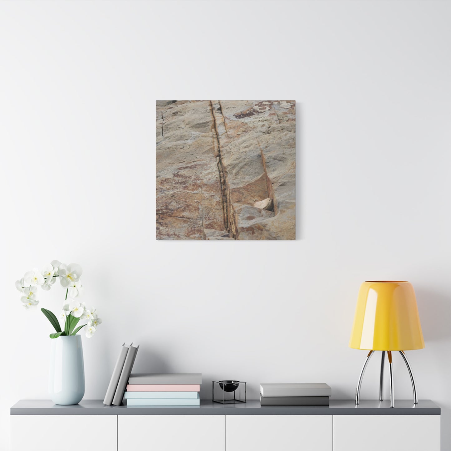 Cracked Canvas of Time - Unique Frameless Canvas Wall Art