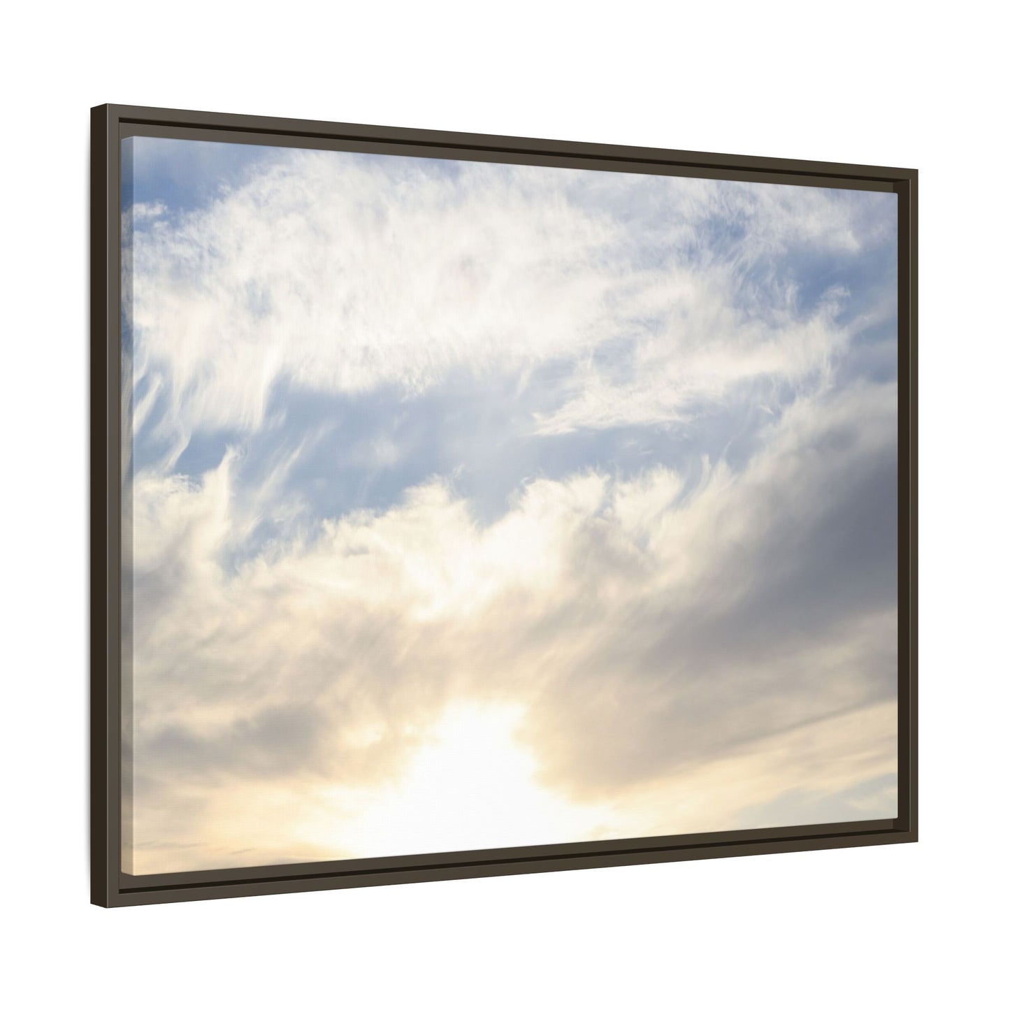 Sky's Ethereal Whisper - Unique Stretched Canvas Wall Art