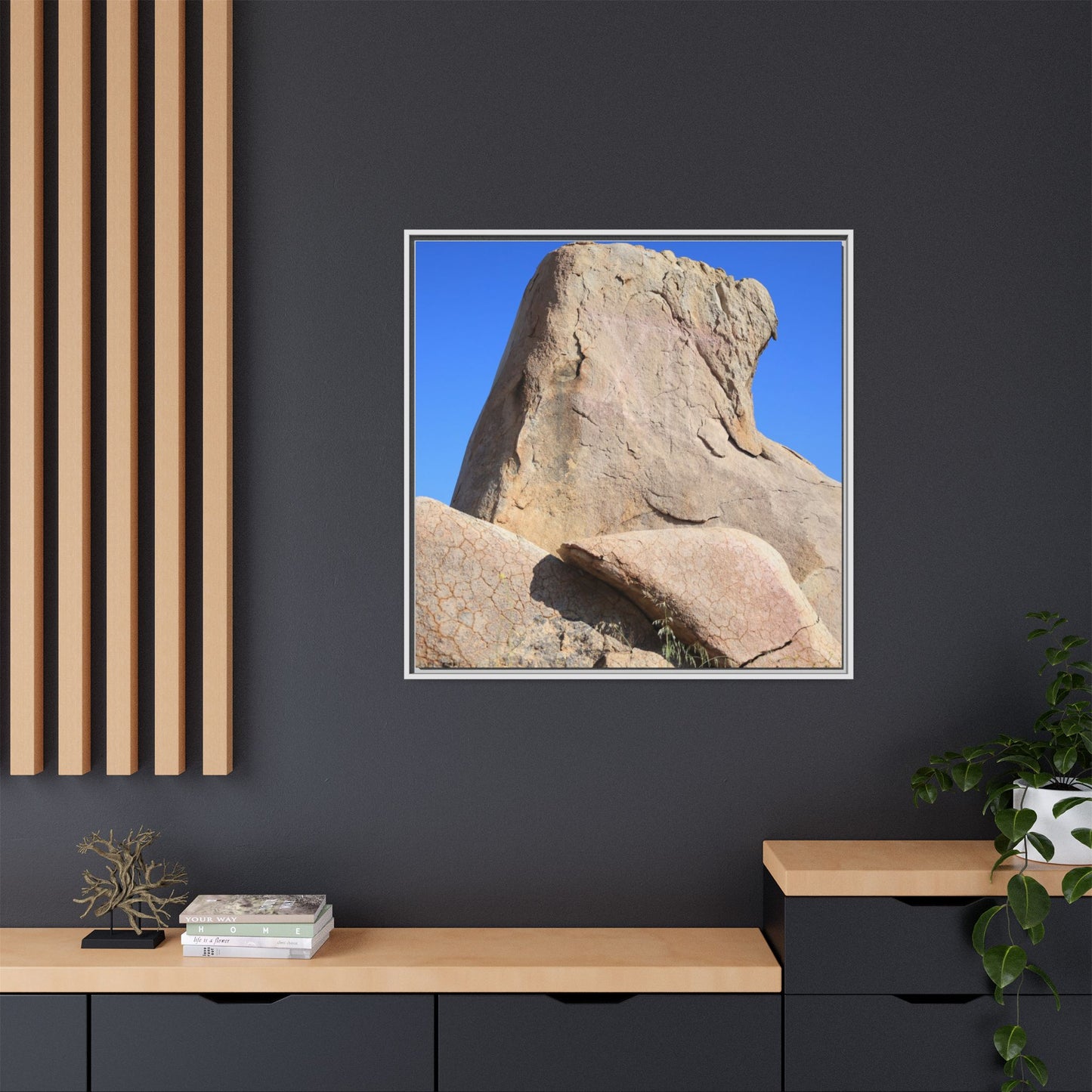 Rocky Sentinel - Unique Stretched Canvas Wall Art