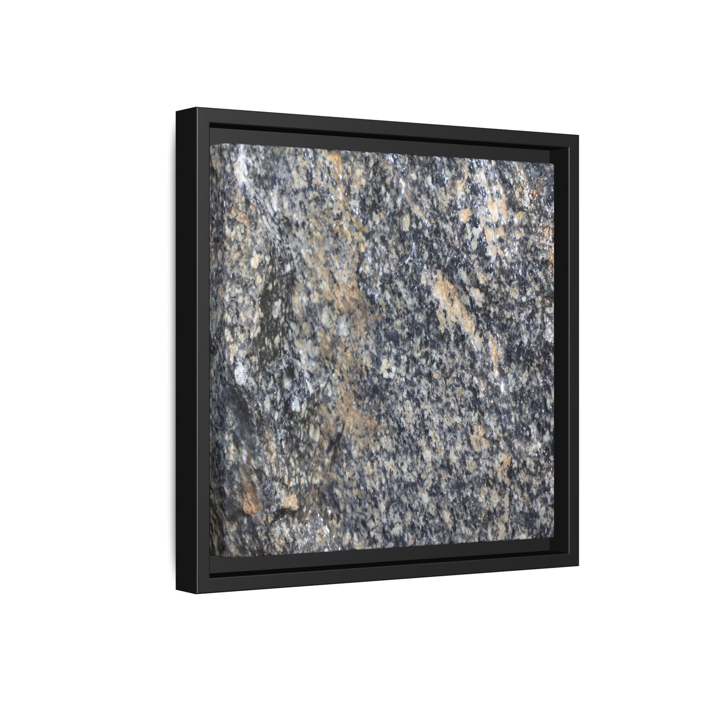 Crystalline Echoes - Unique Stretched Canvas Wall Art