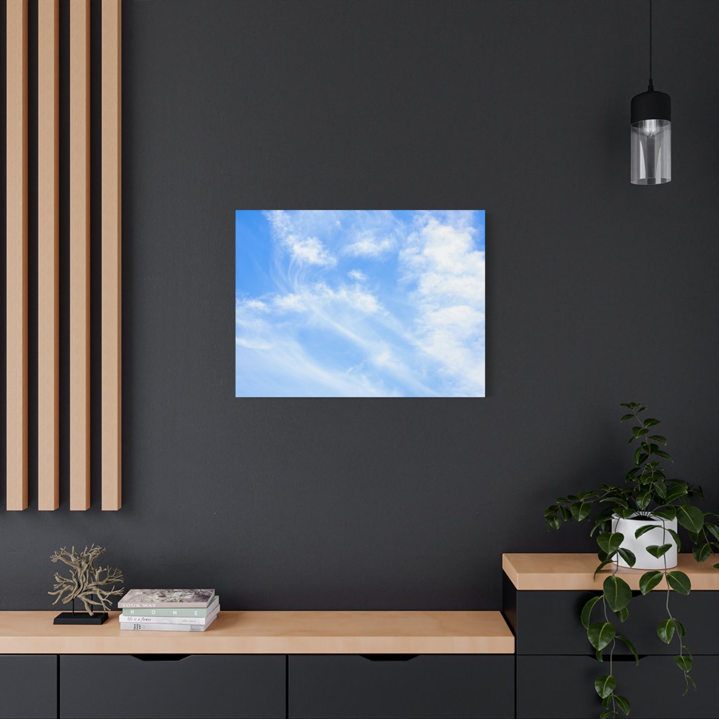 Whispers of Cerulean - Unique Frameless Canvas Wall Art