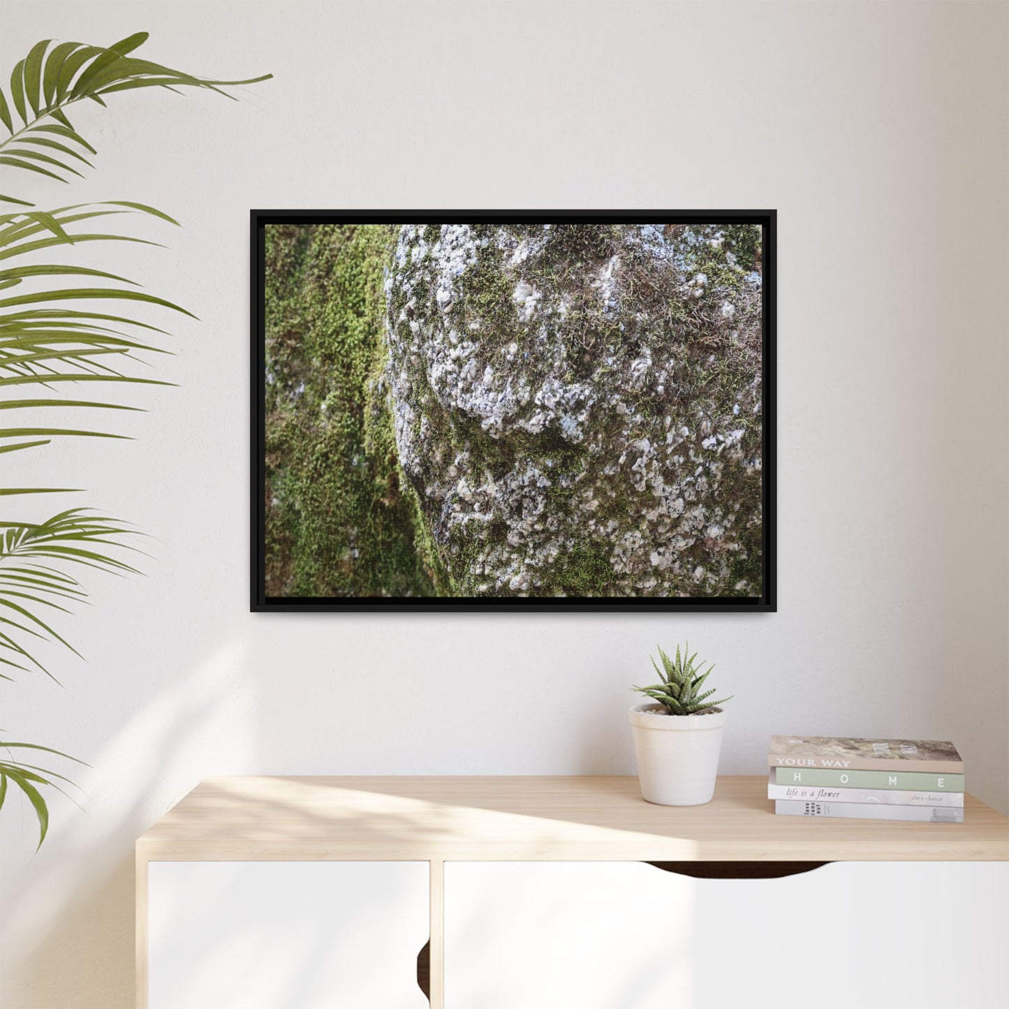 Lichen Landscape - Unique Stretched Canvas Wall Art
