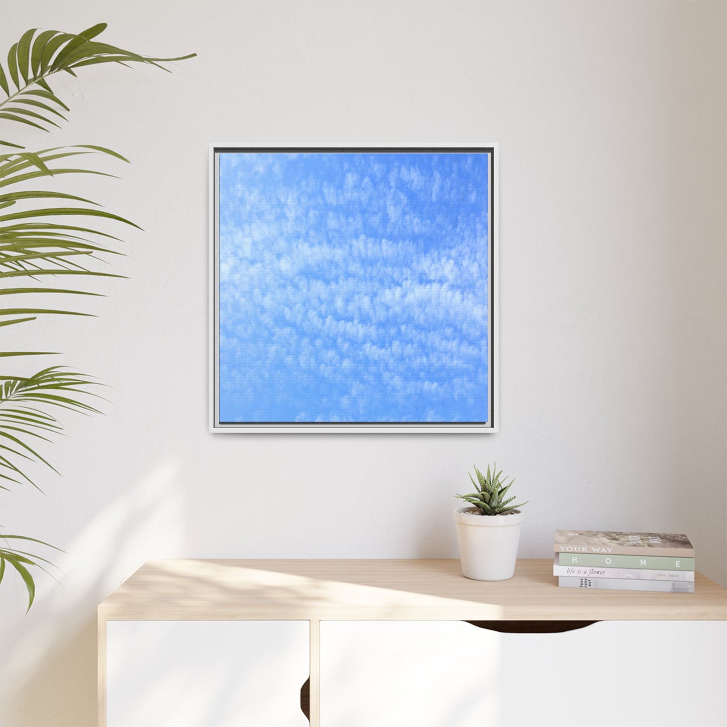 Wispy Blue Dreams - Unique Stretched Canvas Wall Art