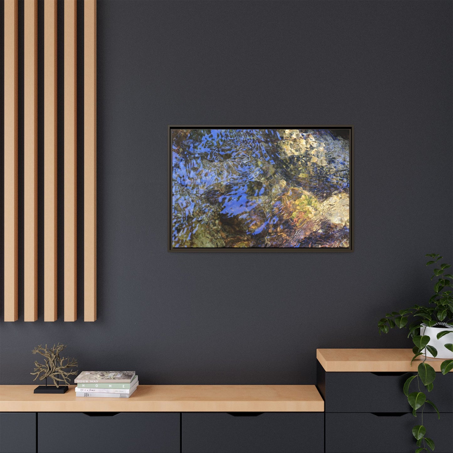 Aquatic Kaleidoscope - Unique Stretched Canvas Wall Art