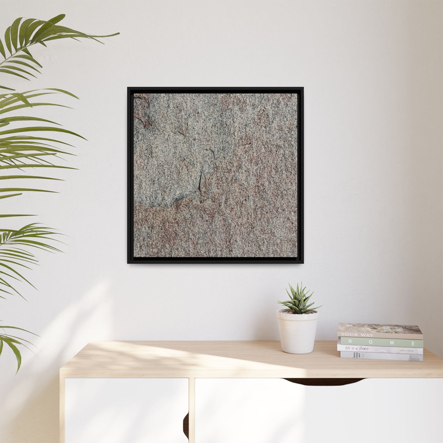 Fissured Stone - Unique Stretched Canvas Wall Art