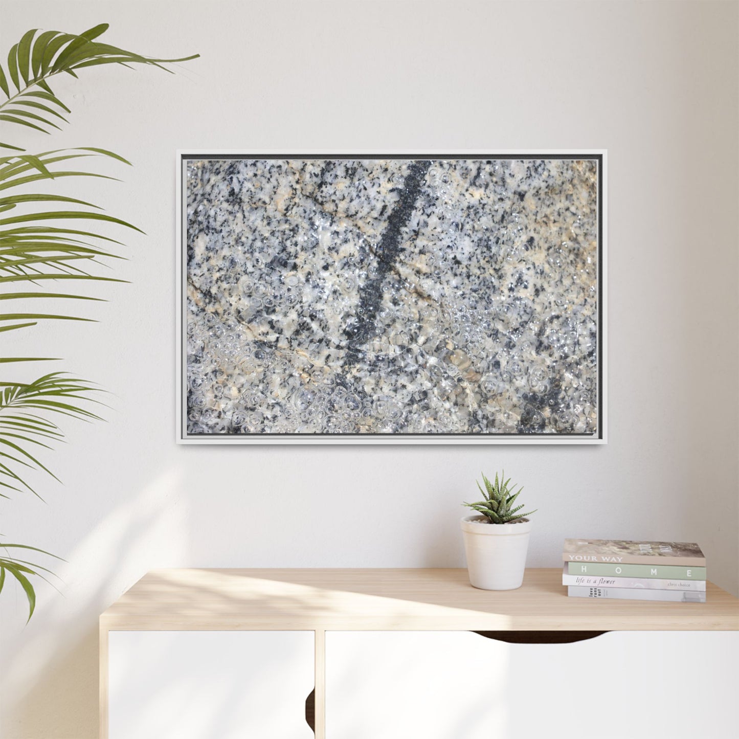 Granite Bubbles - Unique Stretched Canvas Wall Art