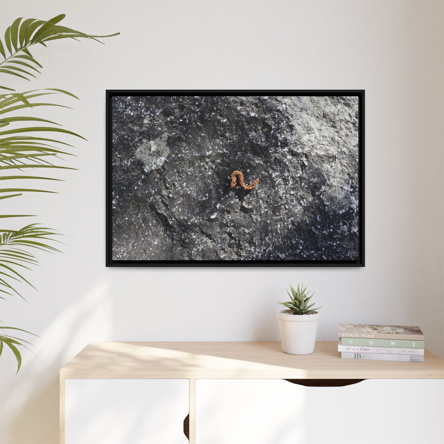 Volcanic Ash and Copper - Unique Stretched Canvas Wall Art