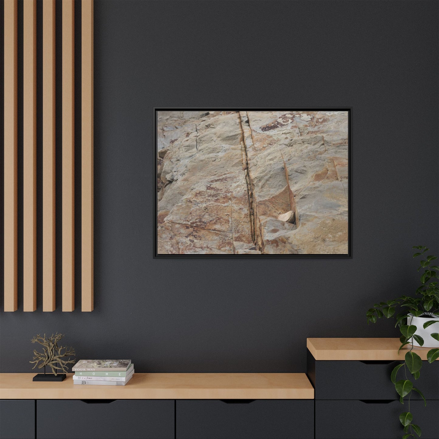 Sedimentary Symphony - Unique Stretched Canvas Wall Art
