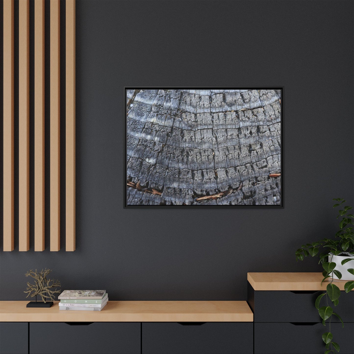 Charred Memories - Unique Stretched Canvas Wall Art