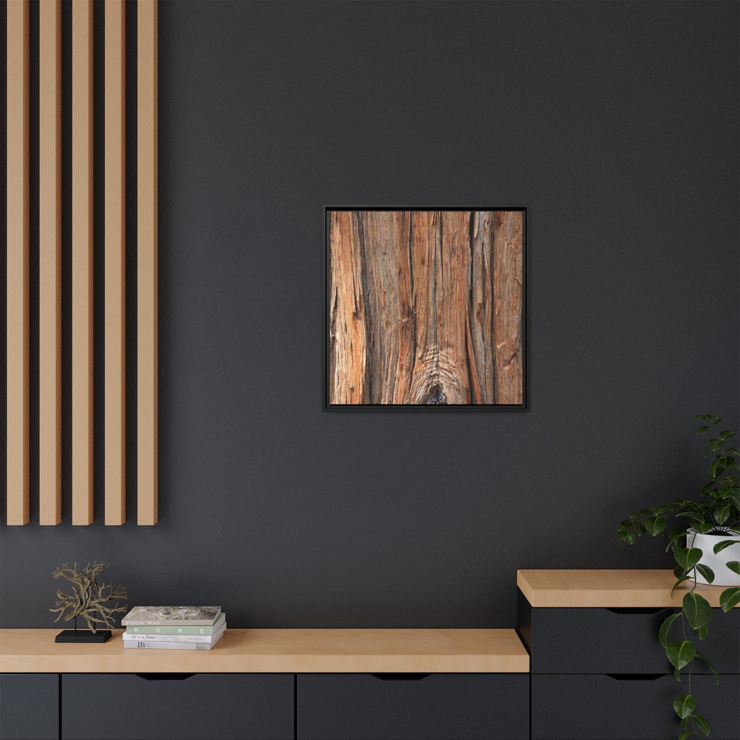 Echoes of Timber - Unique Stretched Canvas Wall Art