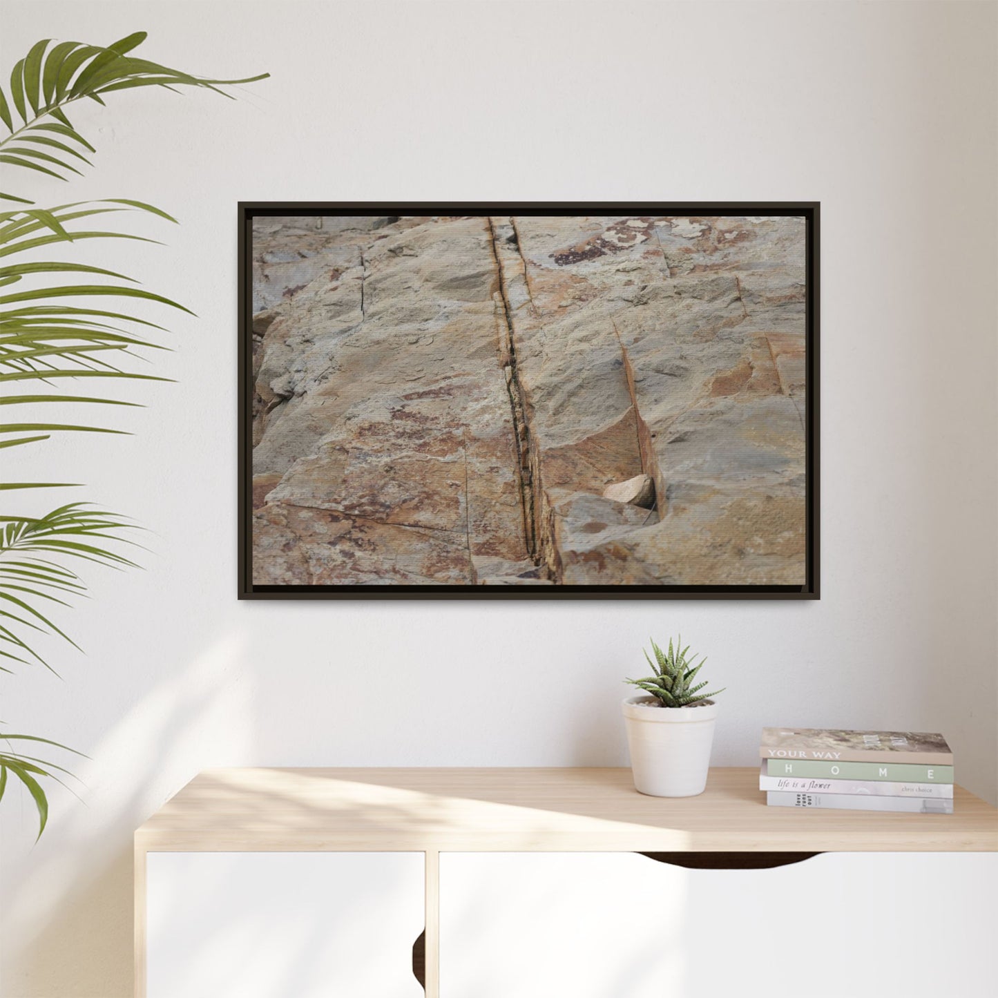 Sedimentary Symphony - Unique Stretched Canvas Wall Art
