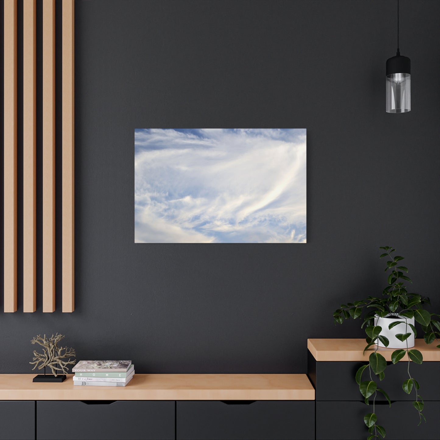 Whispers of Celestial Breath - Unique Frameless Canvas Wall Art
