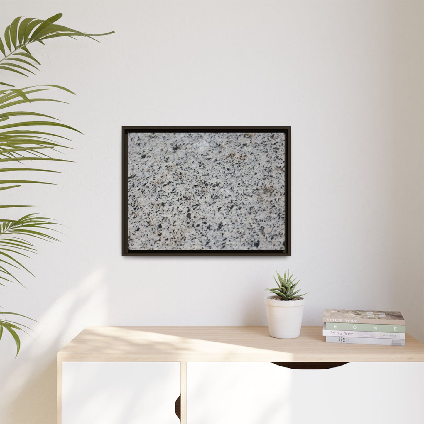 Monochrome Mosaic - Unique Stretched Canvas Wall Art