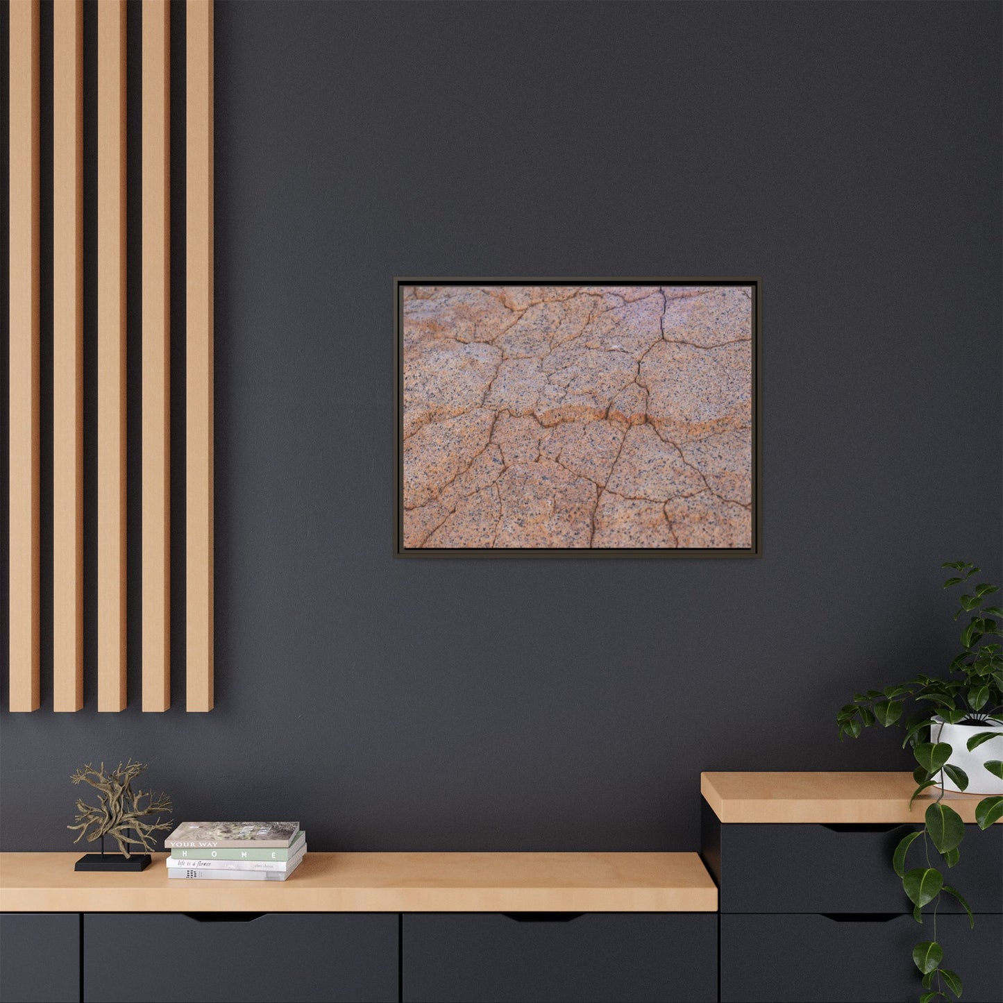 Fragmented Earth - Unique Stretched Canvas Wall Art