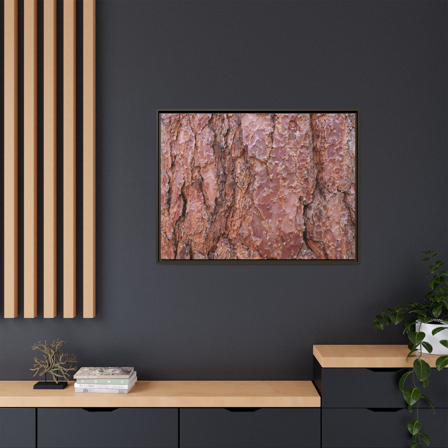 Russet Ridges - Unique Stretched Canvas Wall Art