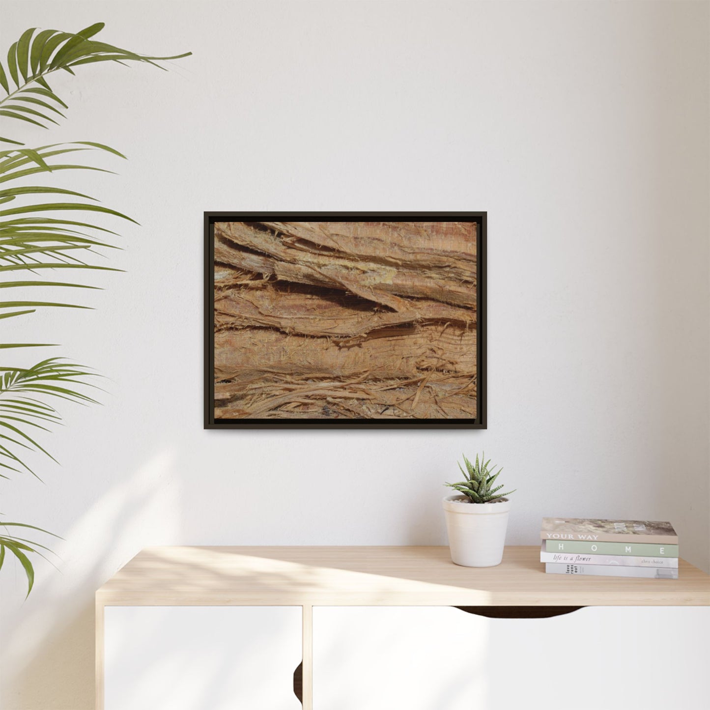 Splintered Bark - Unique Stretched Canvas Wall Art
