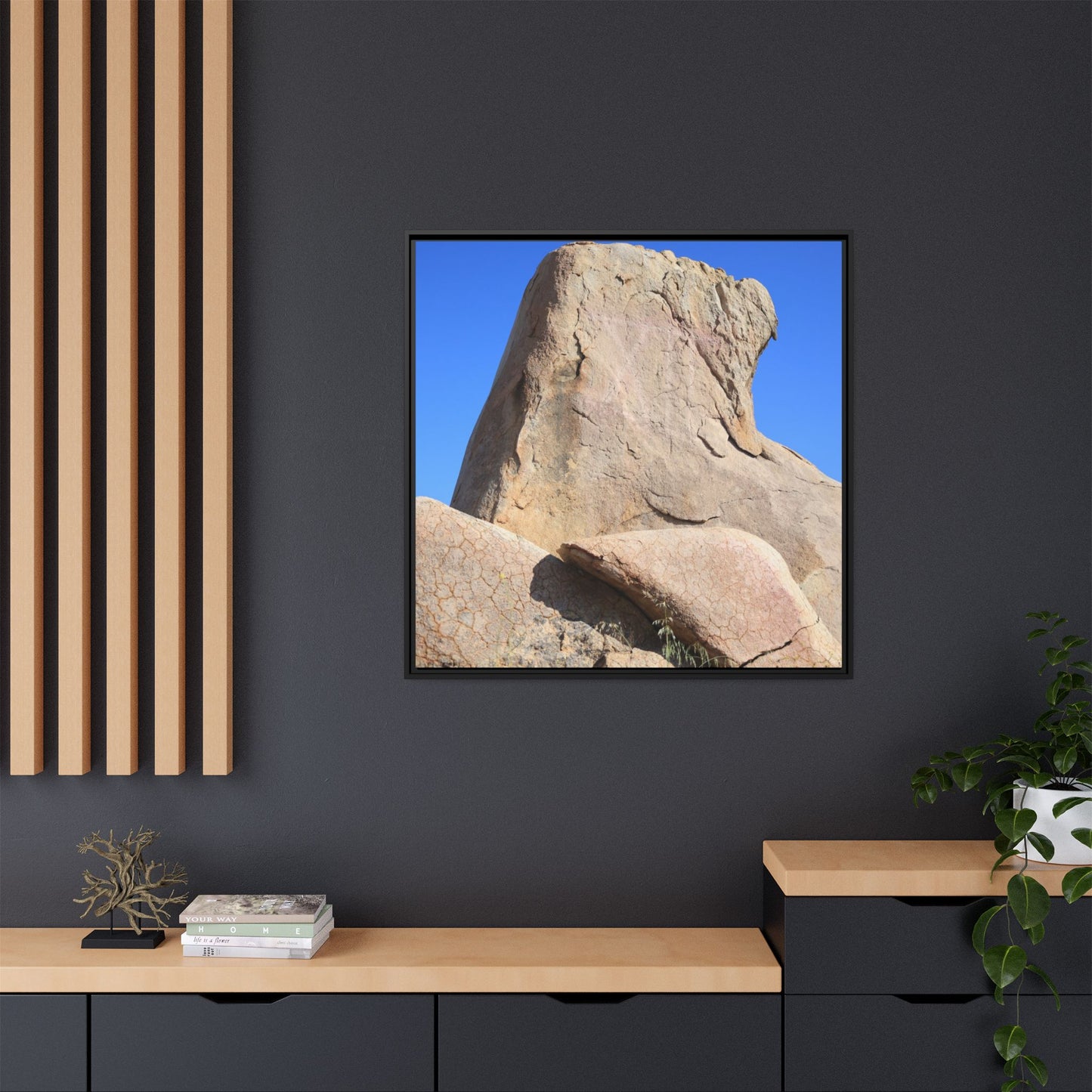 Rocky Sentinel - Unique Stretched Canvas Wall Art