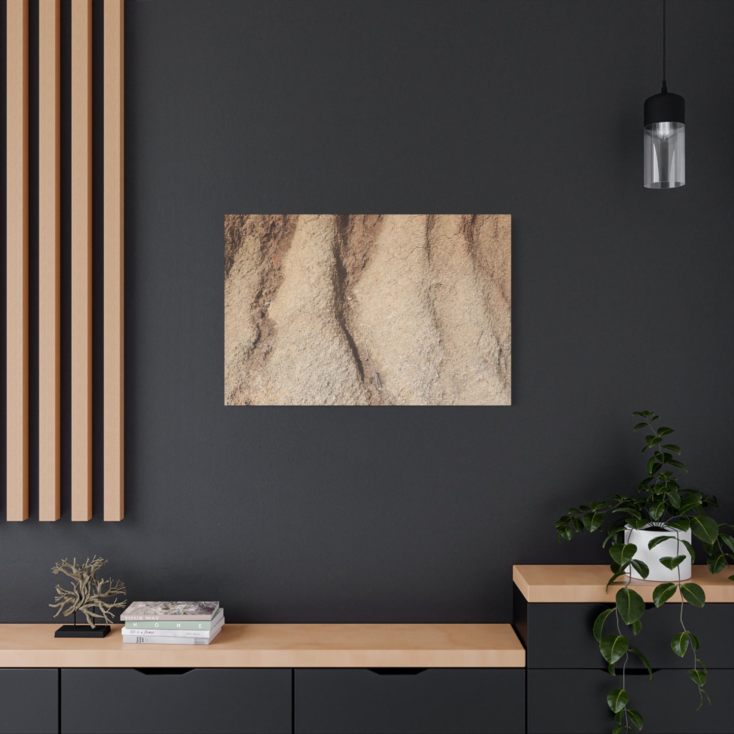 Weathered Earth - Unique Frameless Canvas Wall Art
