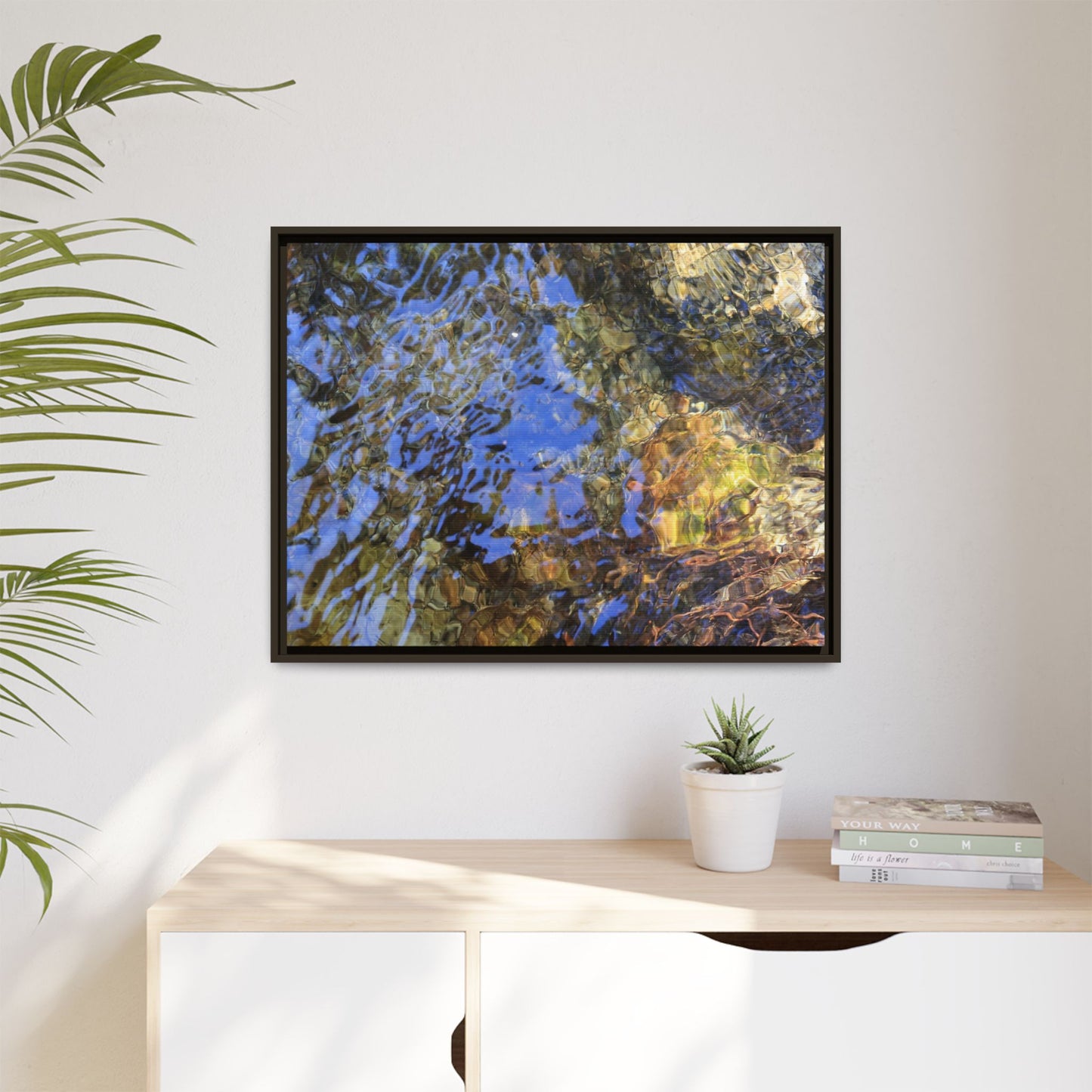 Watery Kaleidoscope - Unique Stretched Canvas Wall Art