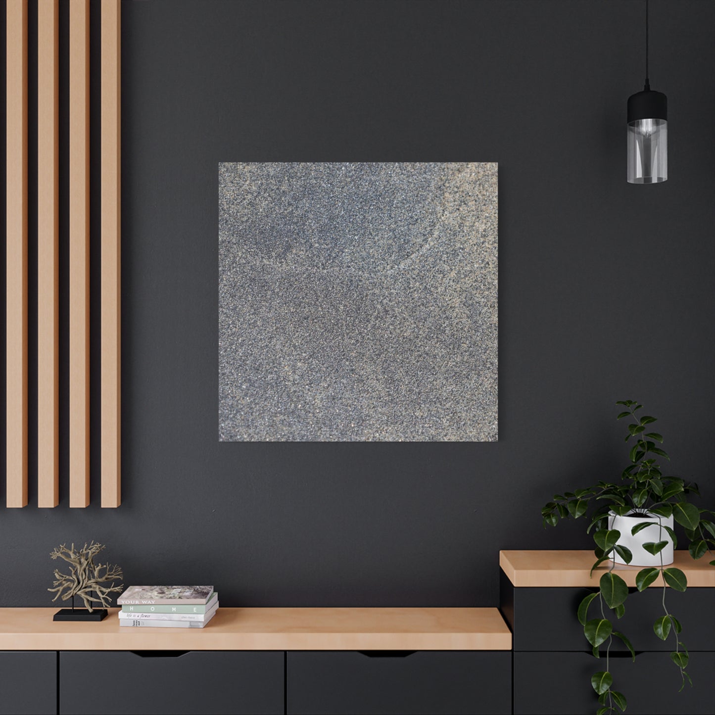 Granite Murmur - Unique Frameless Canvas Wall Art