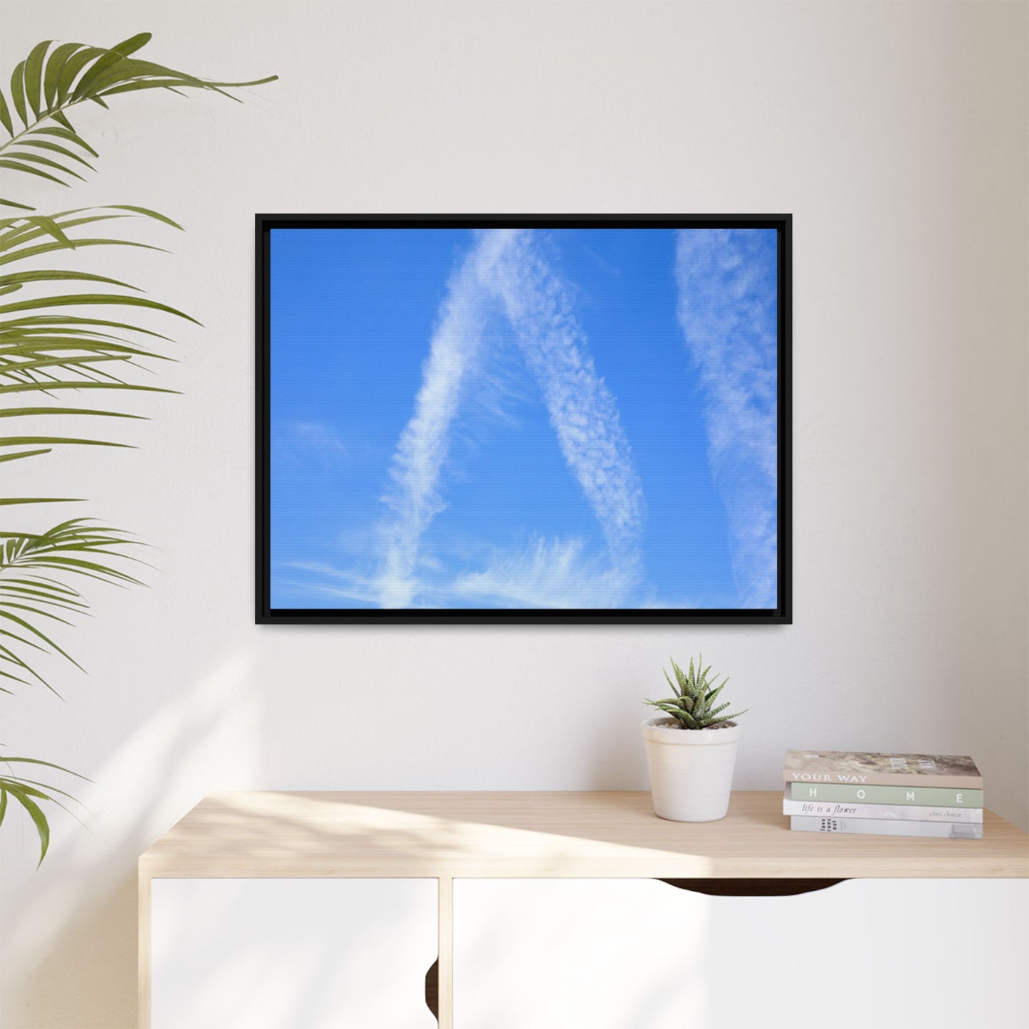 Skyward Whispers - Unique Stretched Canvas Wall Art
