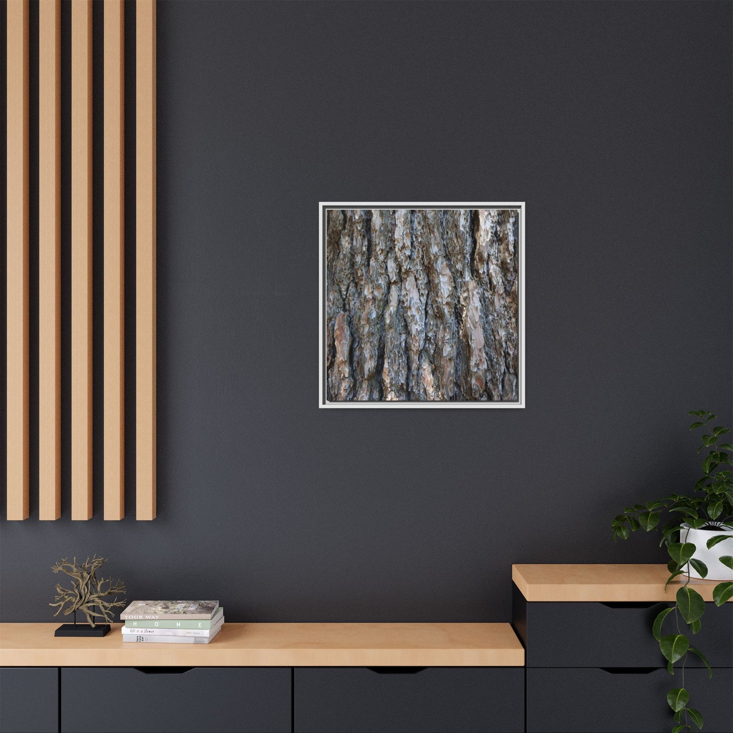 Bark Whispers - Unique Stretched Canvas Wall Art