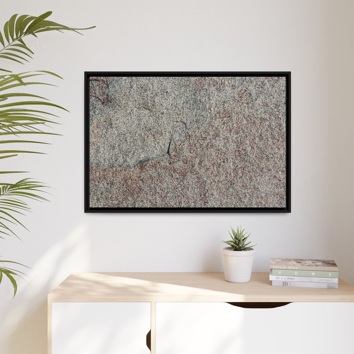 Fissured Stone - Unique Stretched Canvas Wall Art