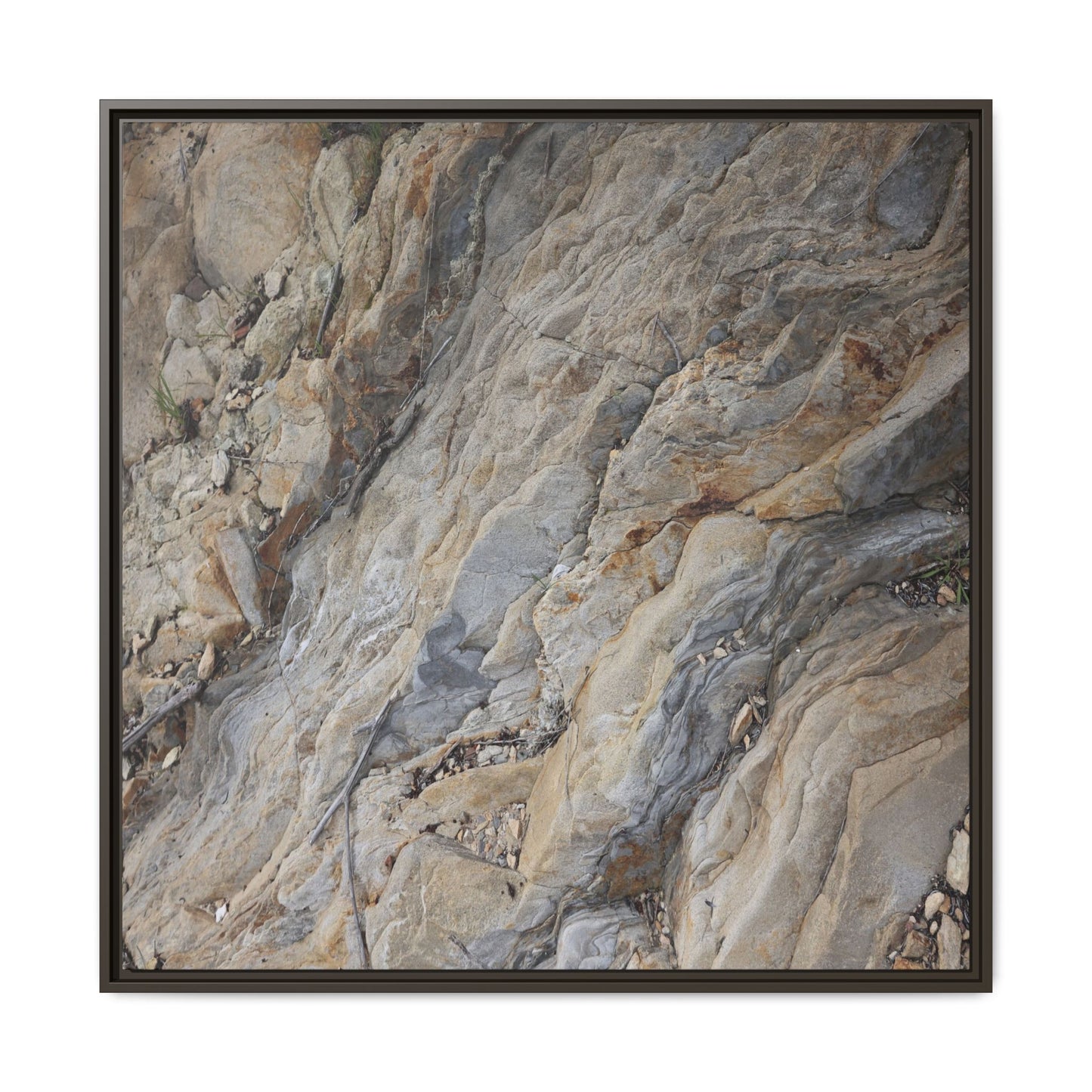 Layers of Earth's History - Unique Stretched Canvas Wall Art