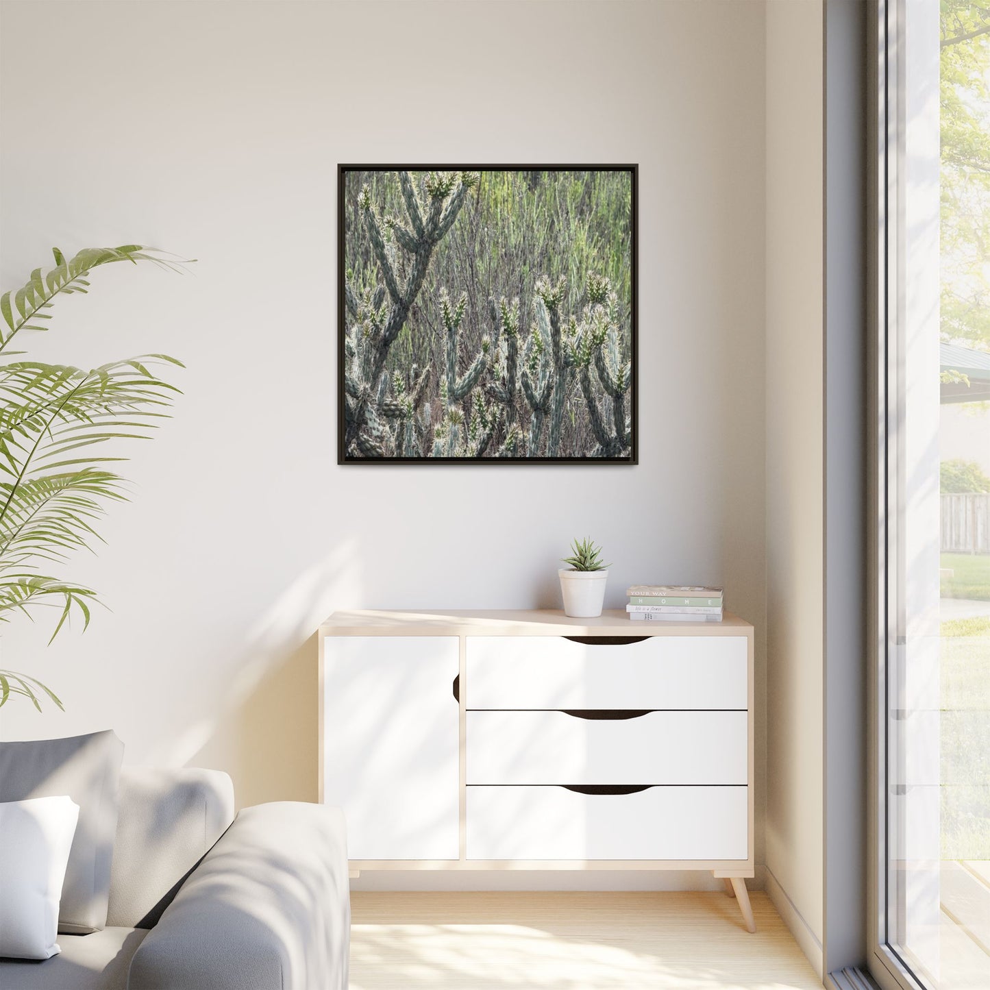 Prickly Paradise - Unique Stretched Canvas Wall Art