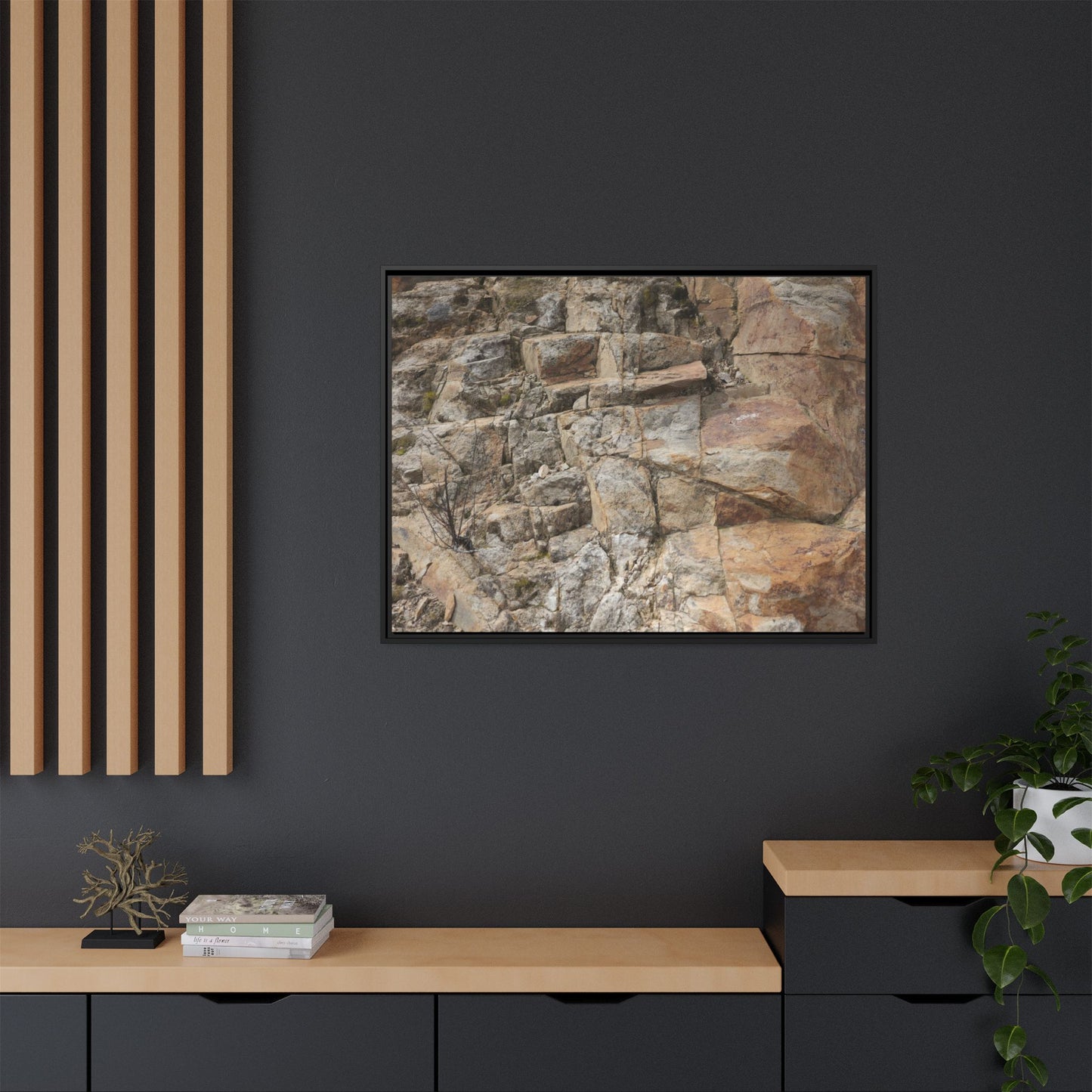 Sandstone Symphony - Unique Stretched Canvas Wall Art