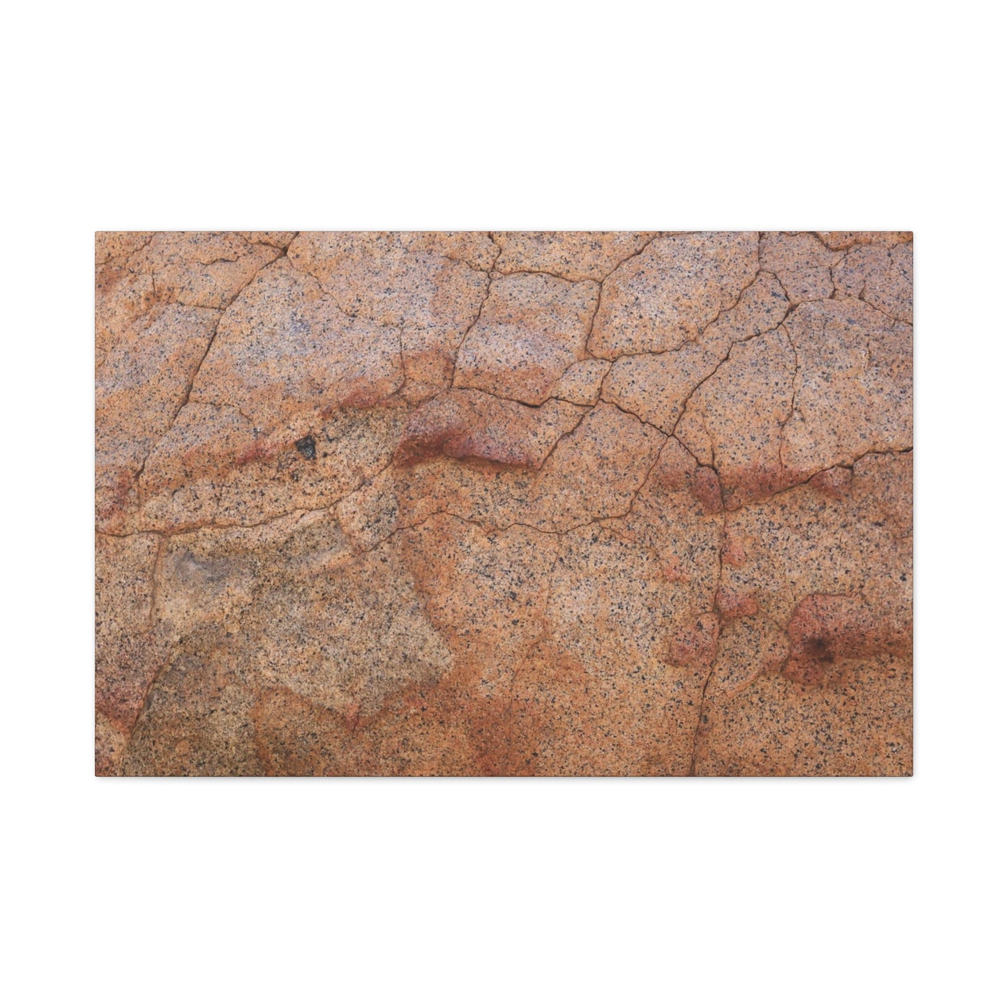 Cracked Earth's Whisper - Unique Frameless Canvas Wall Art