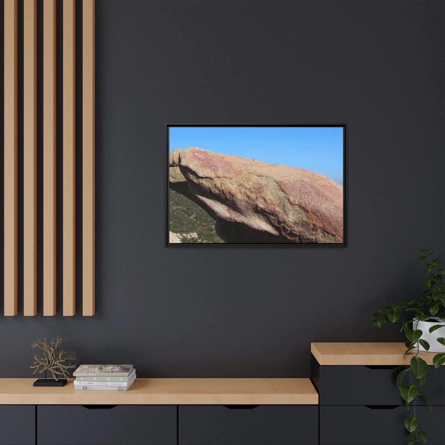 Sleeping Stone - Unique Stretched Canvas Wall Art