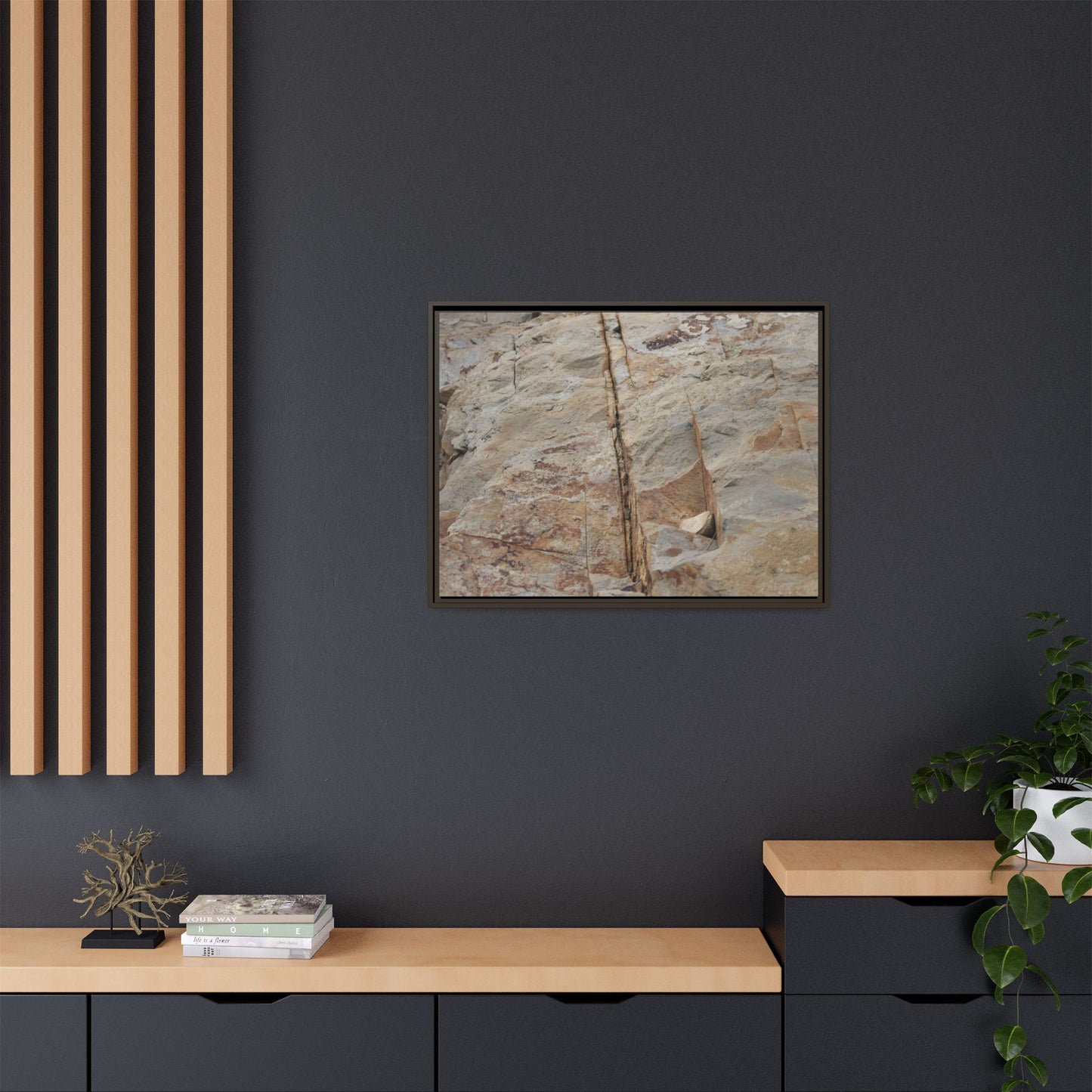 Sedimentary Symphony - Unique Stretched Canvas Wall Art