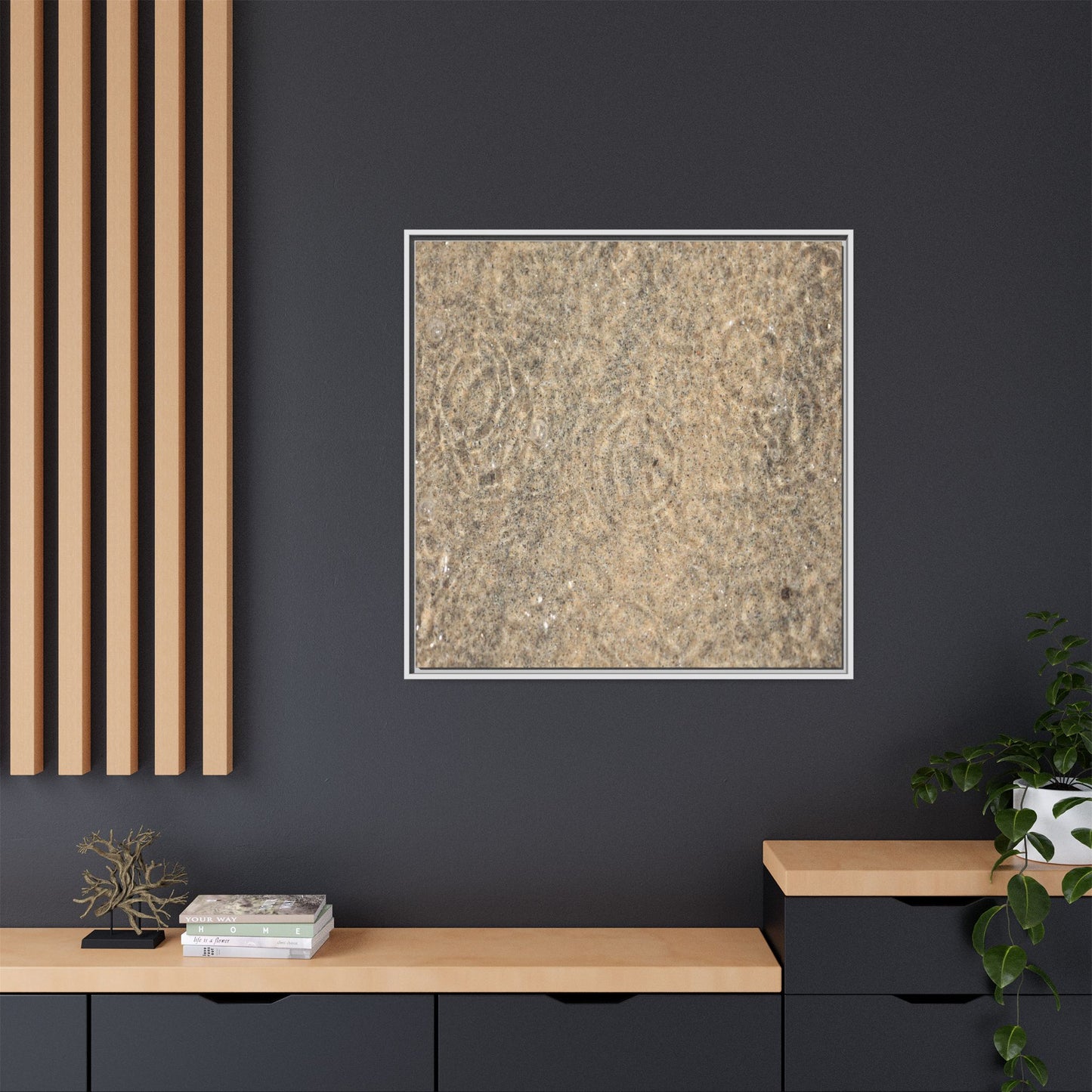 Whispers of Sand - Unique Stretched Canvas Wall Art