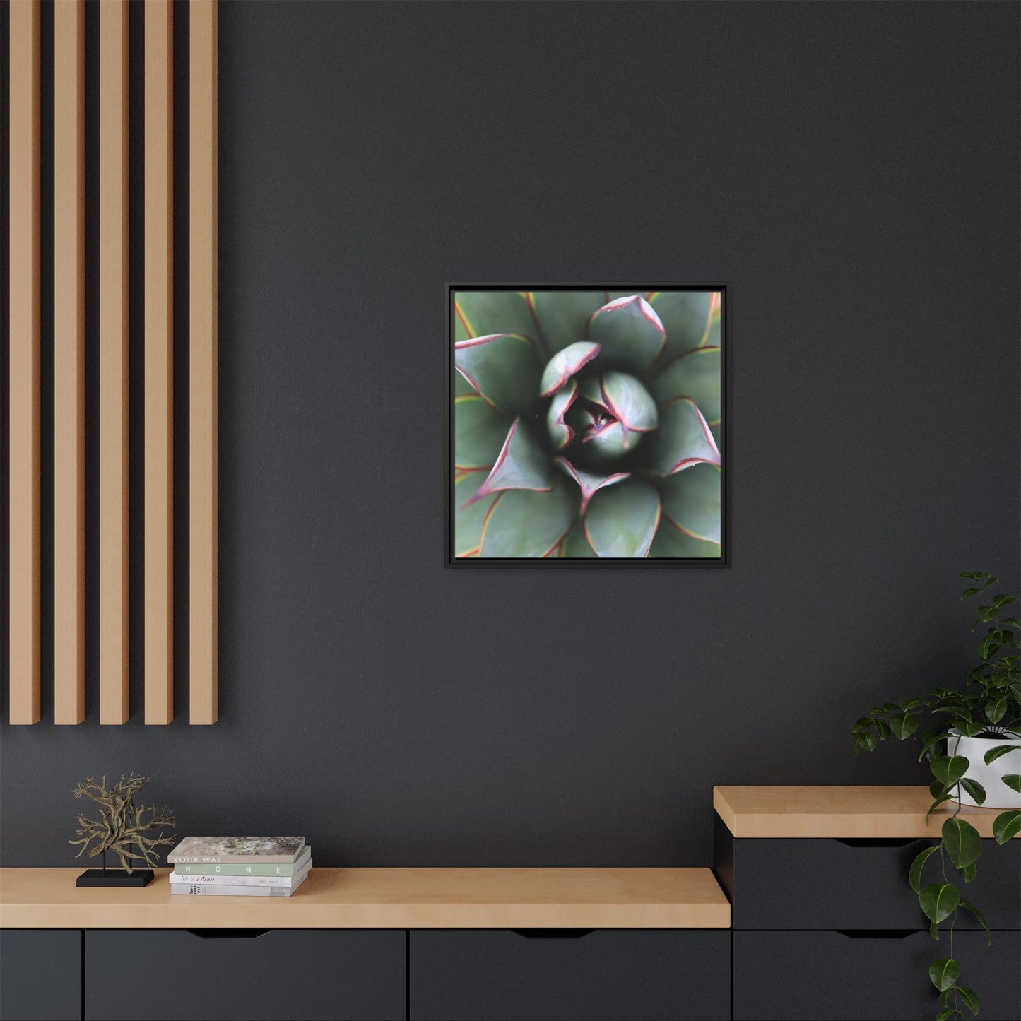 Spiky Elegance - Unique Stretched Canvas Wall Art