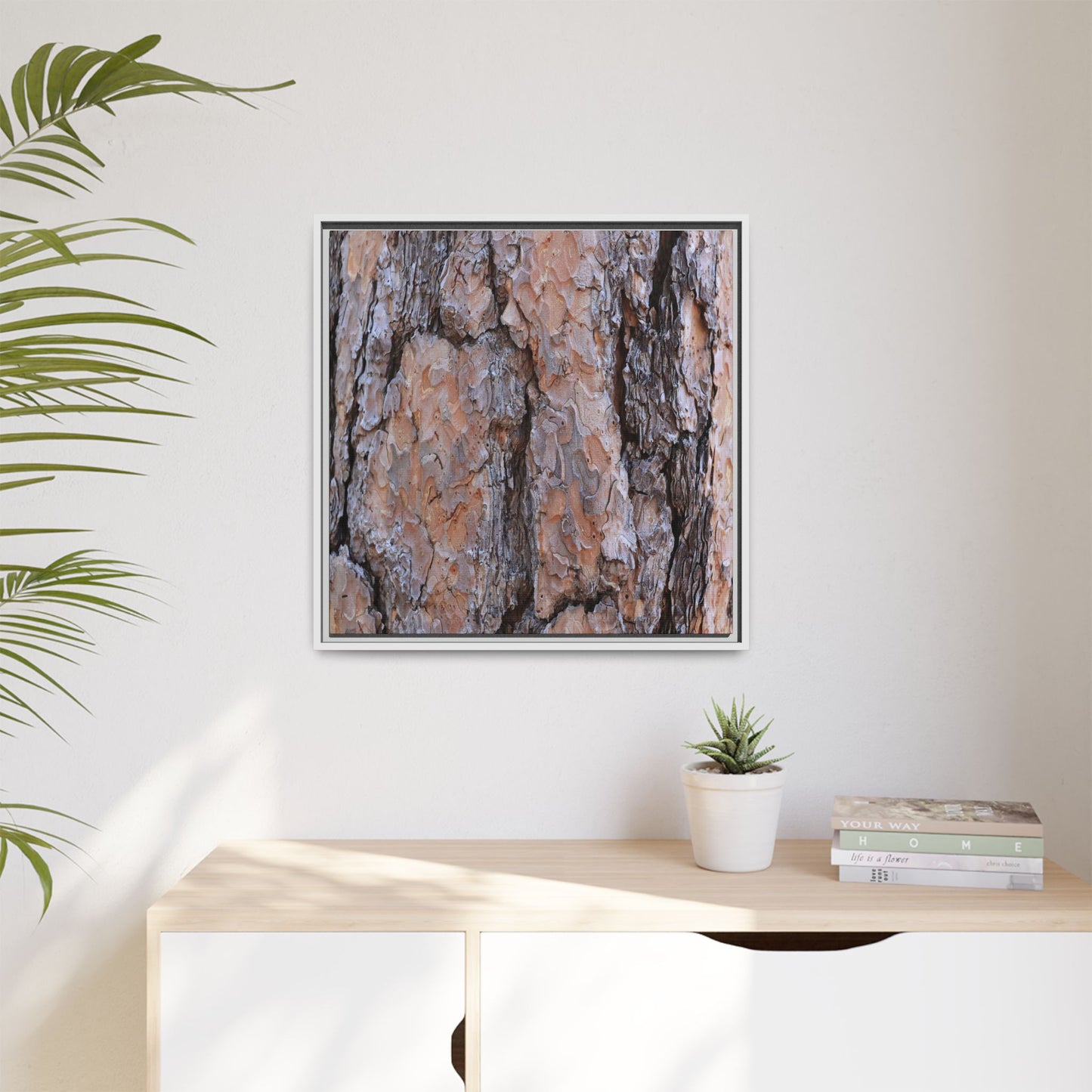 Tree Skin Symphony - Unique Stretched Canvas Wall Art